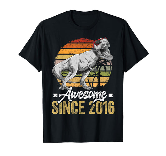 Awesome Since 2016 10 Years Old 10Th T-Shirt - Fun Novelty Design Unisex - T-Shirt, Sweatshirt, Hoodie