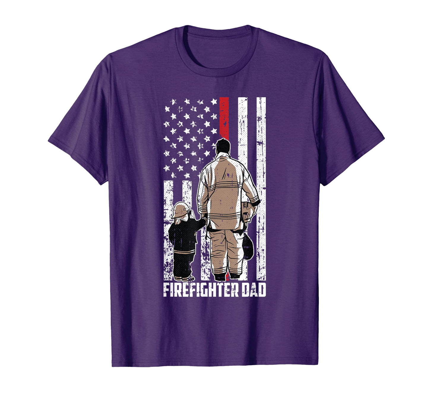 Firefighter Dad Fathers Day American T-Shirt - Streetwear Style for Adults - T-Shirt, Sweatshirt, Hoodie