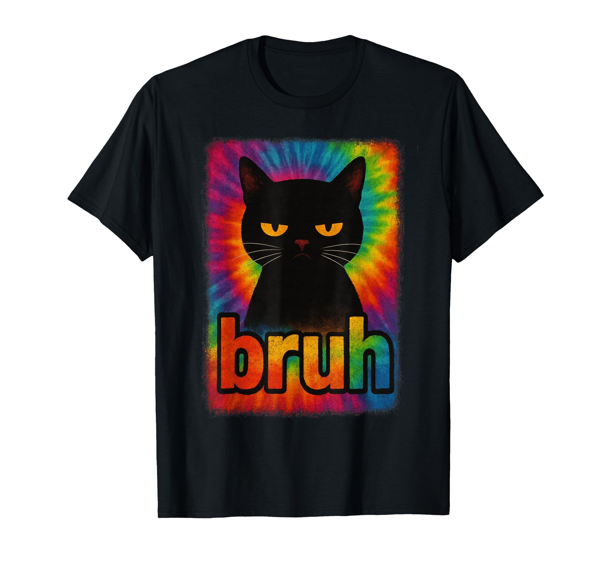 Funny Cat Bruh Teens Meme Tie Dye T-Shirt - Casual Everyday Wear for Adults - T-Shirt, Sweatshirt, Hoodie