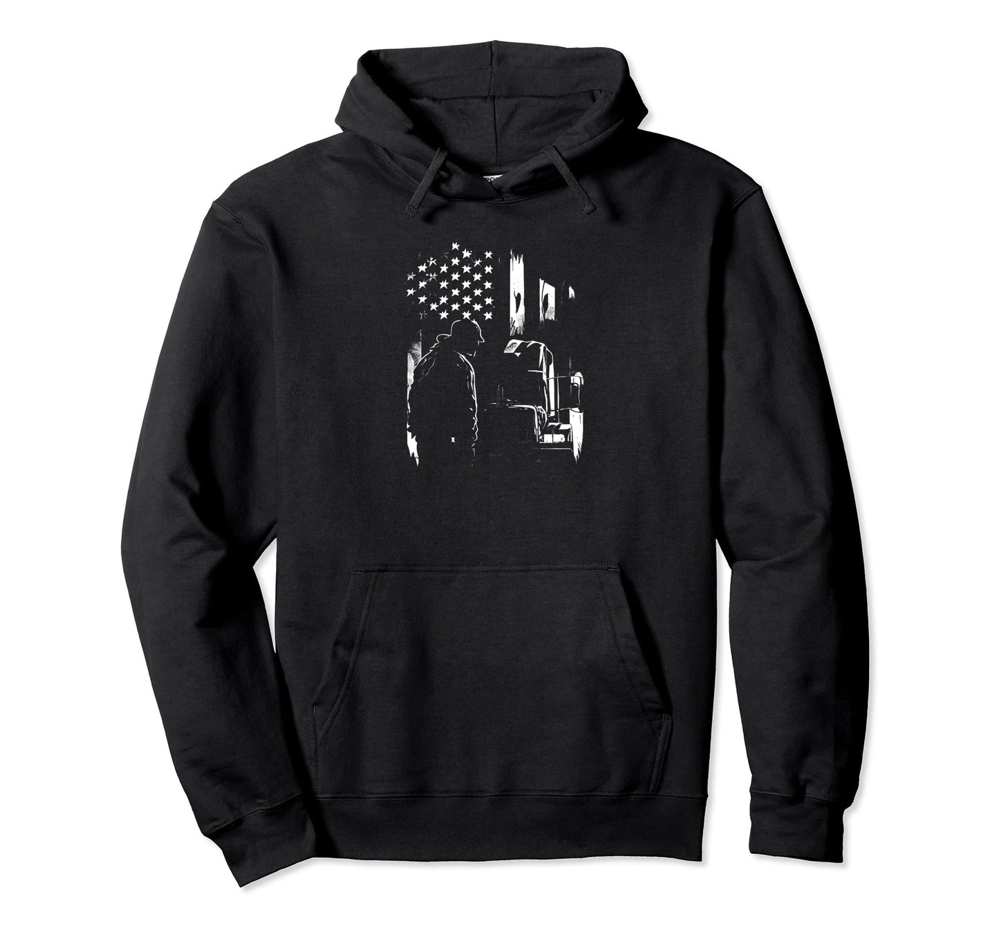 Funny Trucker American Big Rigs Hoodie - Casual Everyday Wear Men Women - T-Shirt, Sweatshirt, Hoodie