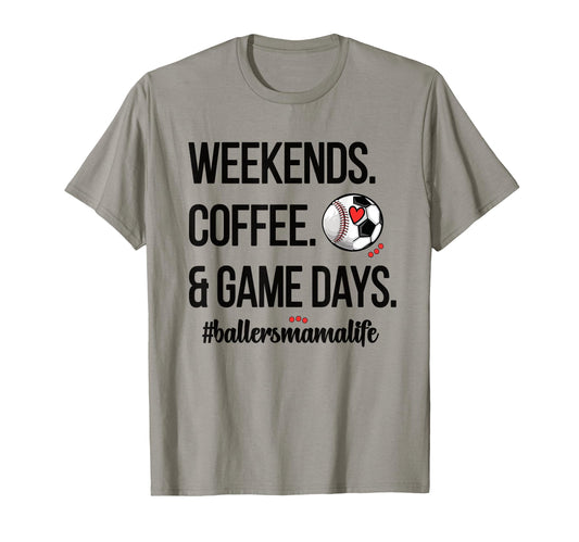 Baseball Soccer Mom Proud Ball Mama T-Shirt - Novelty Apparel Unisex - T-Shirt, Sweatshirt, Hoodie
