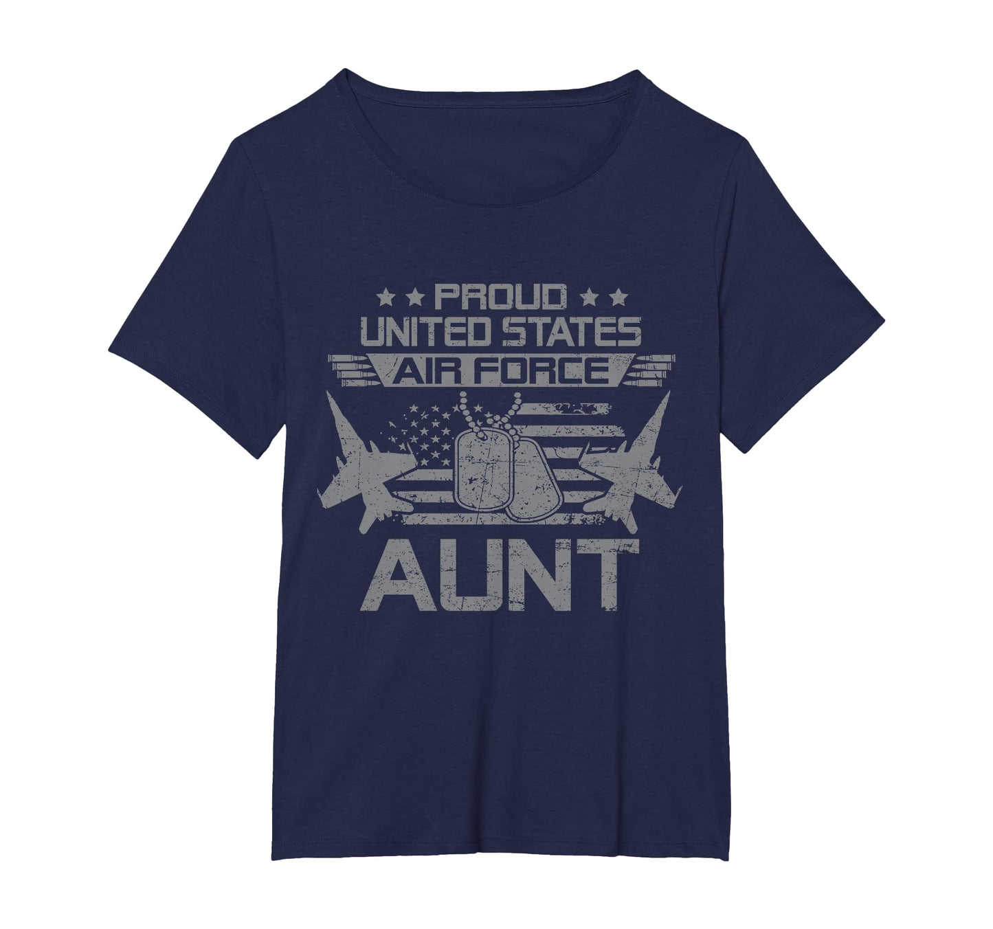 Proud Army Us Air Force Aunt Flag Usa T-Shirt - Minimalist Print Men Women - T-Shirt, Sweatshirt, Hoodie