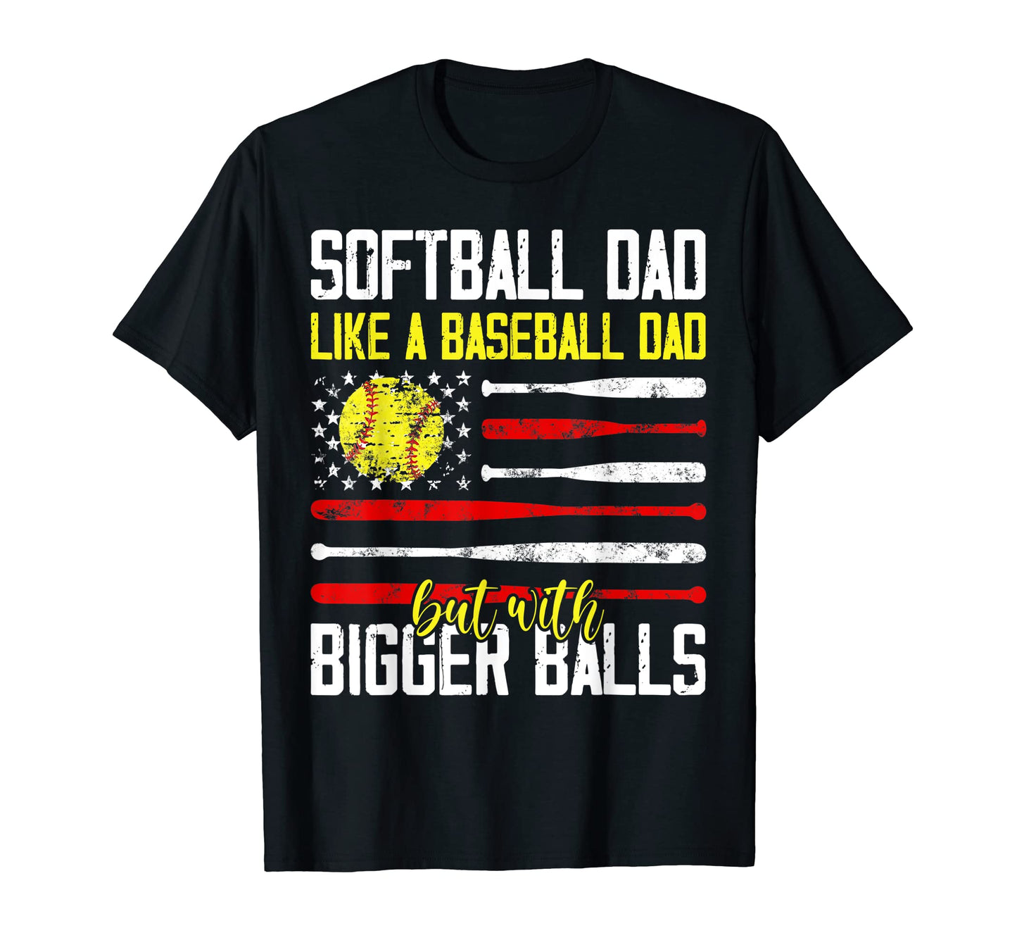 Softball Dad Like Baseball Dad Definition T-Shirt - Trendy Graphic Unisex - T-Shirt, Sweatshirt, Hoodie