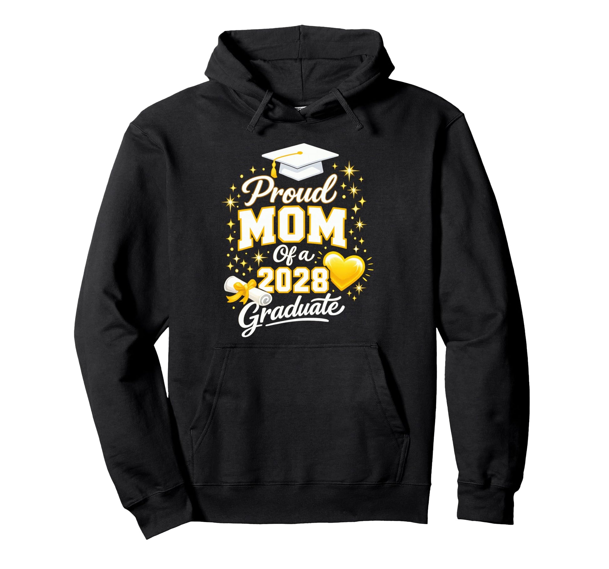 Proud Mom 2028 Graduate Funny Graduation Hoodie - Trendy Graphic Men Women - T-Shirt, Sweatshirt, Hoodie
