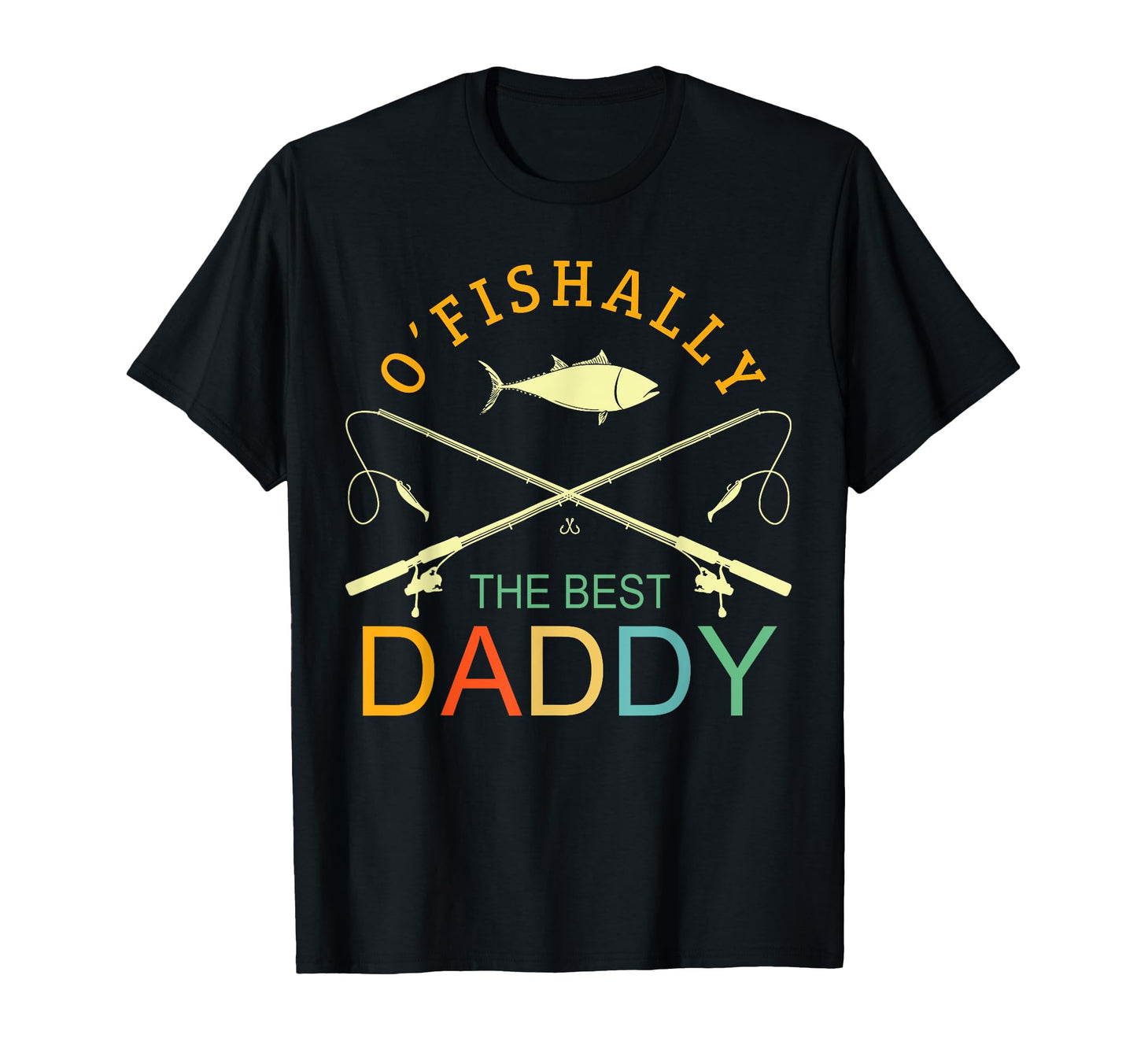 Ofishally Best Daddy Fishing Dad T-Shirt - Aesthetic Graphic for Adults - T-Shirt, Sweatshirt, Hoodie