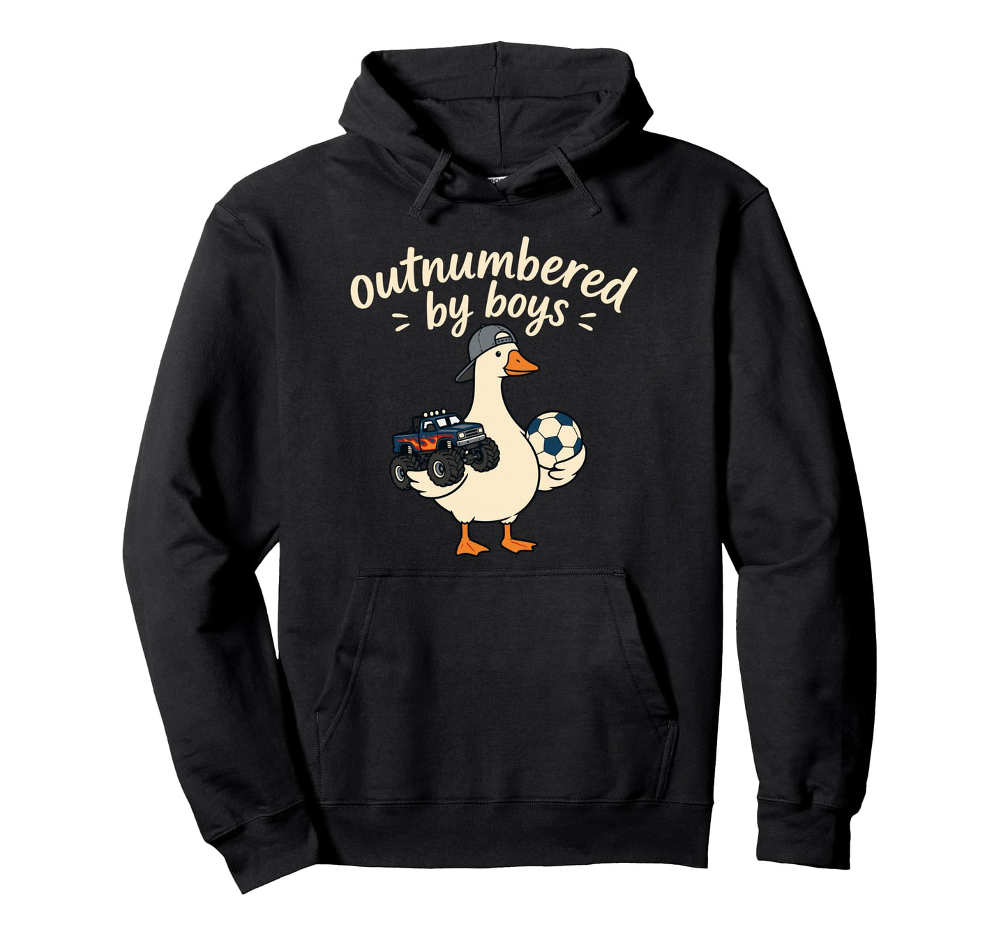 Funny Mom Silly Goose Outnumbered Hoodie - Fun Novelty Design for Adults - T-Shirt, Sweatshirt, Hoodie