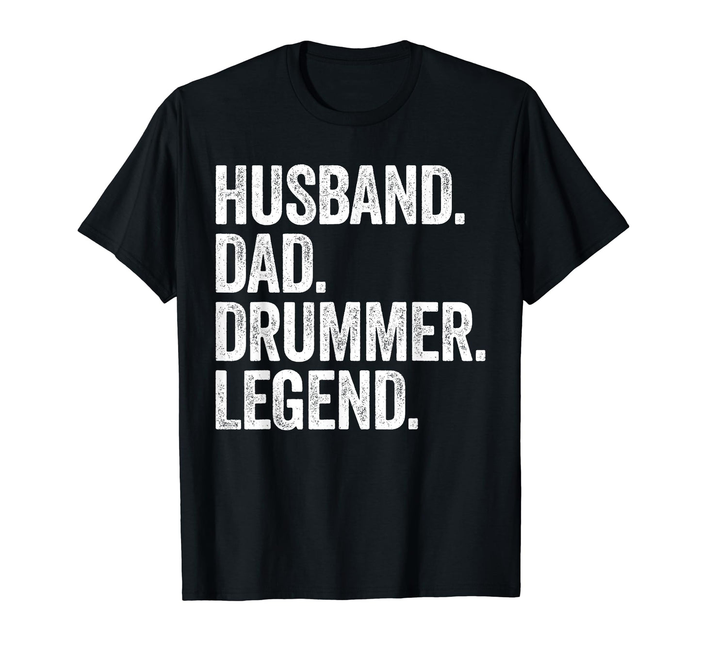 Husband Dad Drummer Funny Drum Drumming T-Shirt - Minimalist Print Unisex - T-Shirt, Sweatshirt, Hoodie