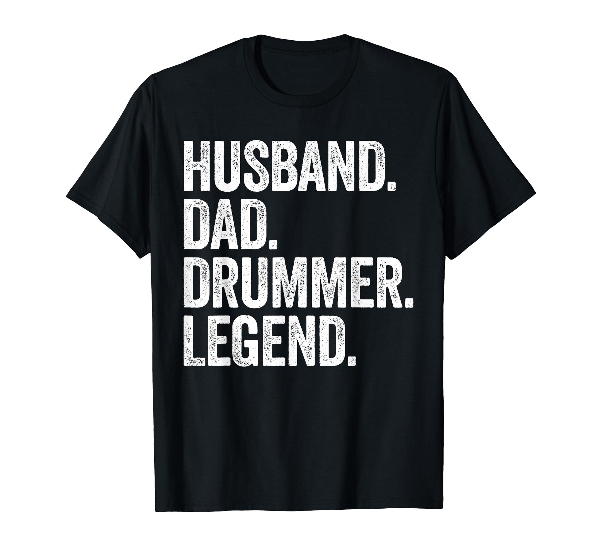 Husband Dad Drummer Funny Drum Drumming T-Shirt - Minimalist Print Unisex - T-Shirt, Sweatshirt, Hoodie