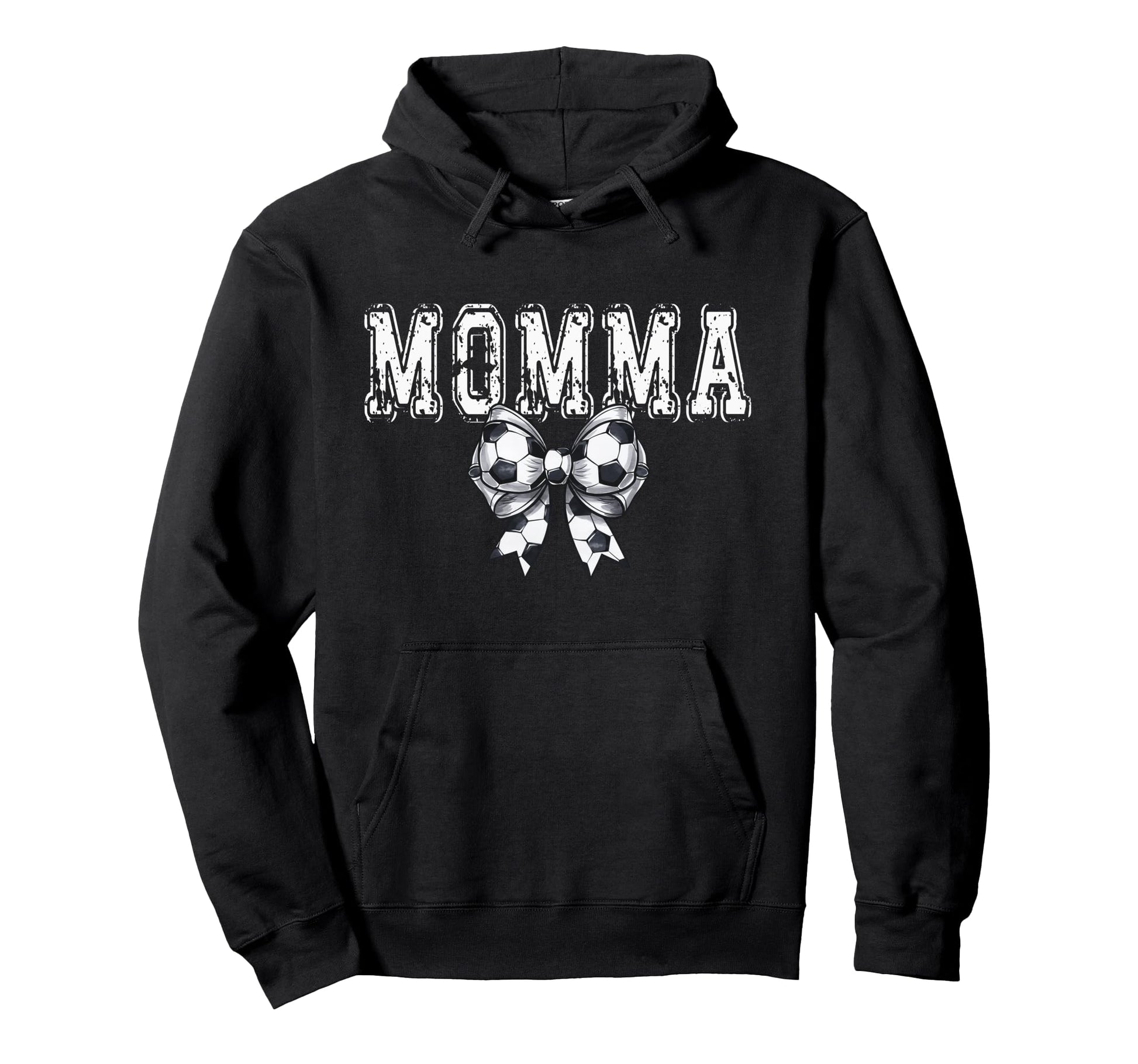 Coquette Soccer Momma Spirit Hoodie - Graphic Print Unisex - T-Shirt, Sweatshirt, Hoodie