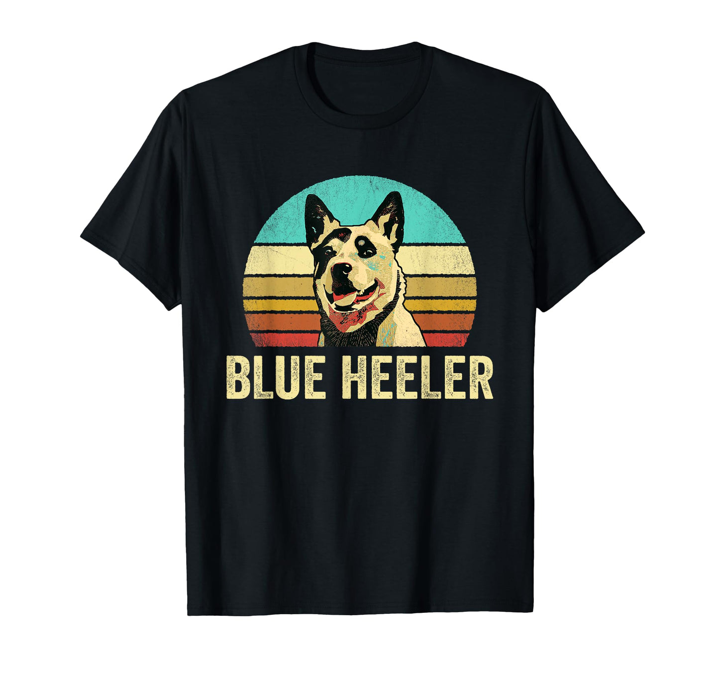 Blue Heeler Dog Sunset T-Shirt - Aesthetic Graphic Unisex - T-Shirt, Sweatshirt, Hoodie