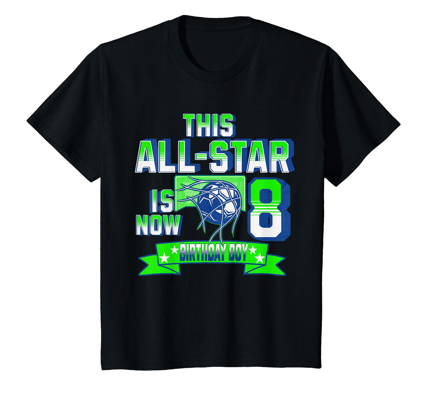 Age 8 Personalized Soccer Party 8Th T-Shirt - Minimalist Print Men Women - T-Shirt, Sweatshirt, Hoodie