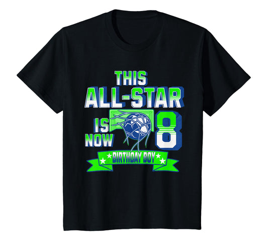 Age 8 Personalized Soccer Party 8Th T-Shirt - Minimalist Print Men Women - T-Shirt, Sweatshirt, Hoodie