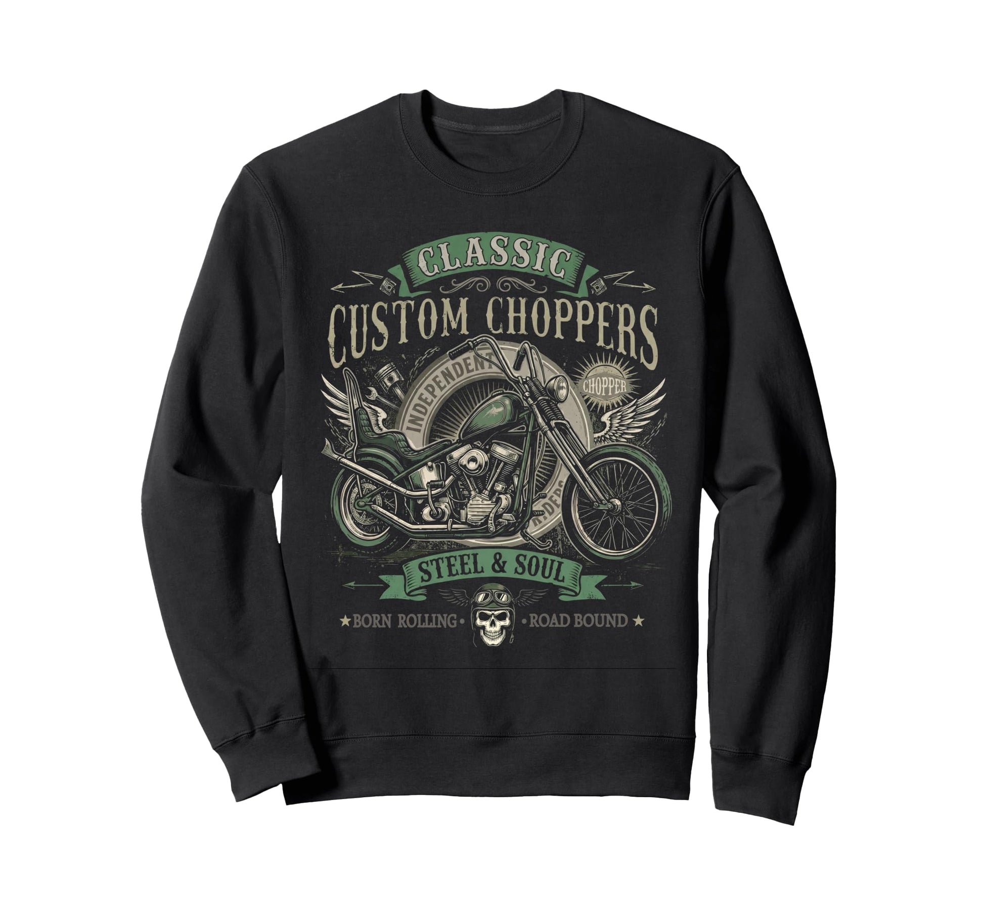 Biker Dad Grunge Fathers Day Sweatshirt - Streetwear Style Men Women - T-Shirt, Sweatshirt, Hoodie