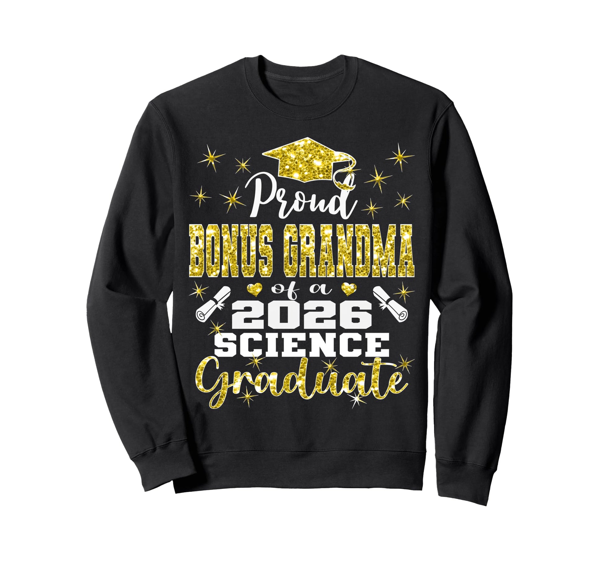 Proud Bonus Grandma 2026 Science Sweatshirt - Custom Art Print Unisex - T-Shirt, Sweatshirt, Hoodie