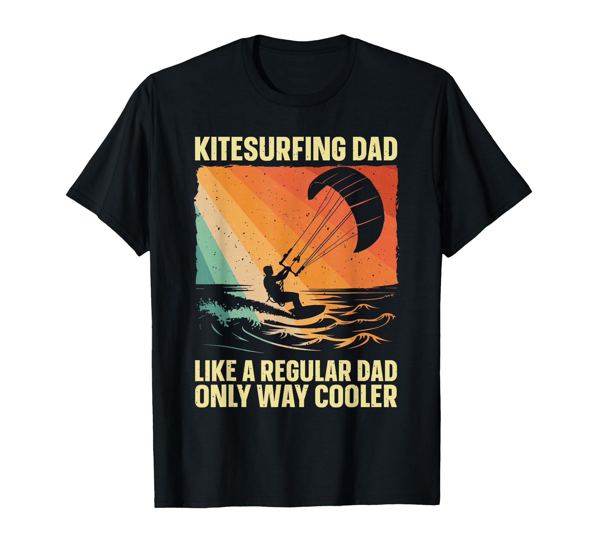 Kitesurfing Art Dad Kiteboarding T-Shirt - Casual Everyday Wear Unisex - T-Shirt, Sweatshirt, Hoodie