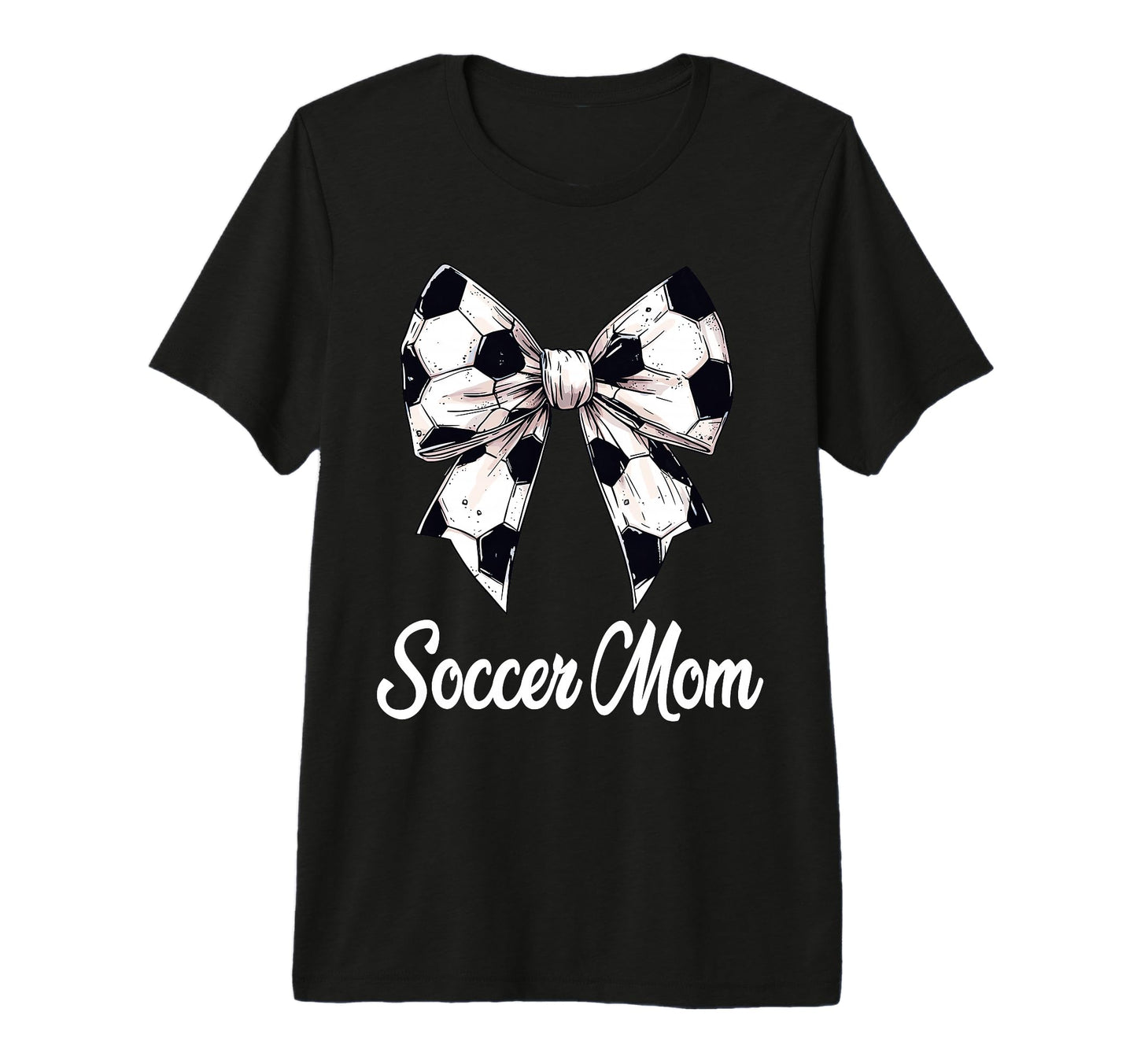 Soccer Mom Coquette Bow Soccer T-Shirt - Aesthetic Graphic Men Women - T-Shirt, Sweatshirt, Hoodie