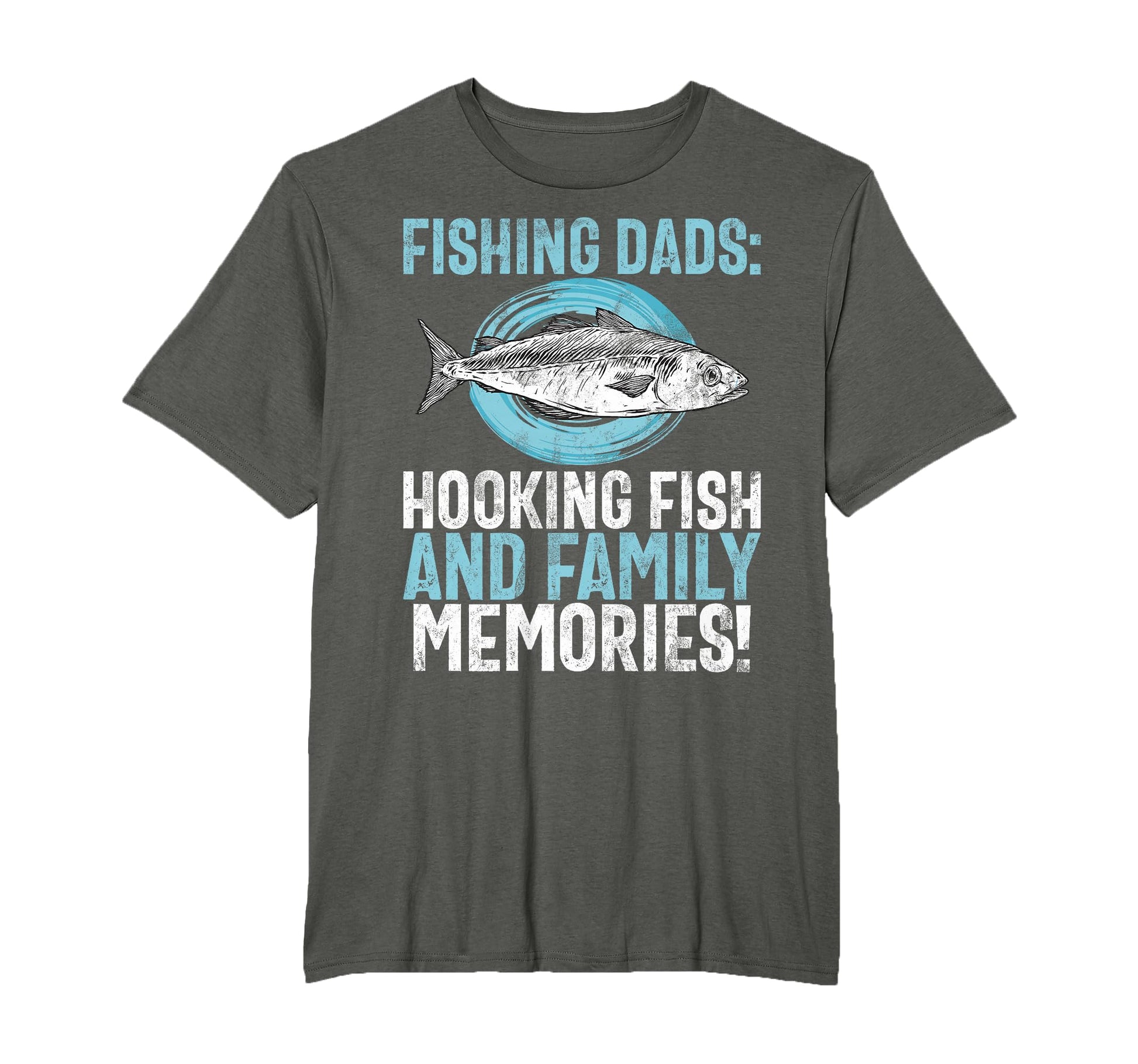 Fishing Dads Hooking Fish And Family T-Shirt - Custom Art Print for Adults - T-Shirt, Sweatshirt, Hoodie