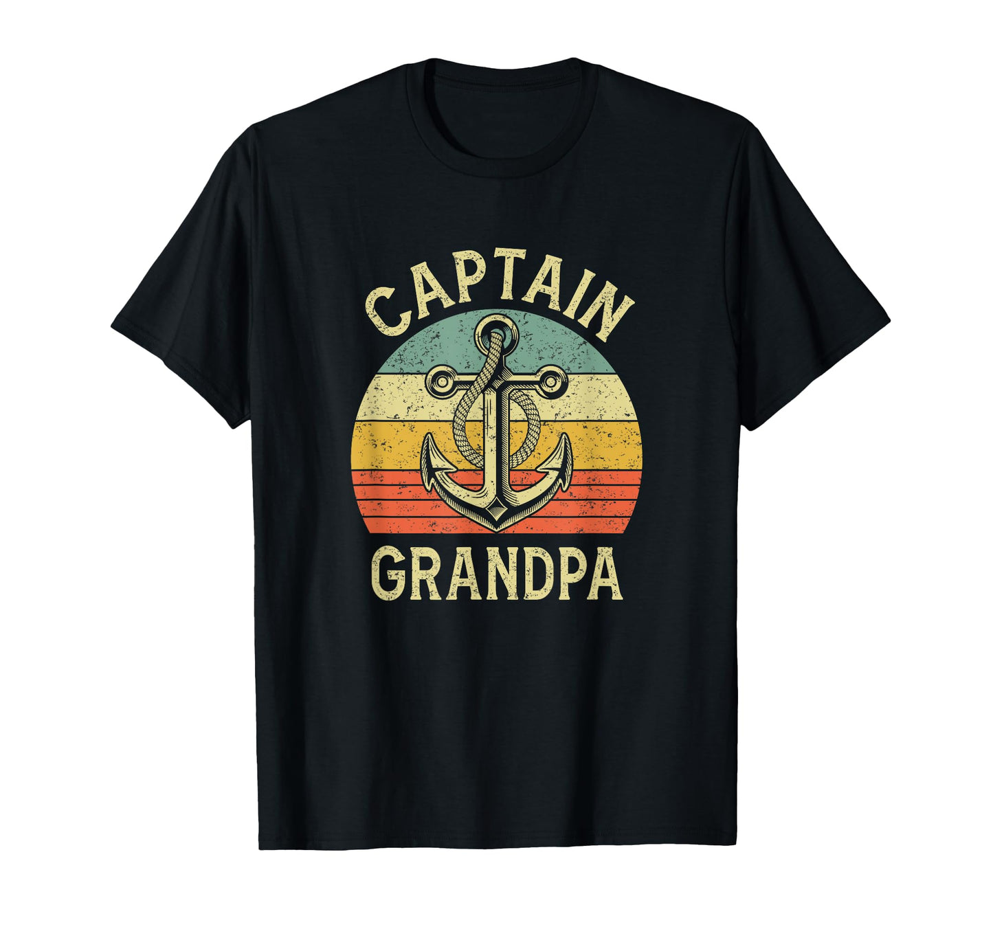 Captain Grandpa Boat Pontoon Fishing T-Shirt - Trendy Graphic Unisex - T-Shirt, Sweatshirt, Hoodie