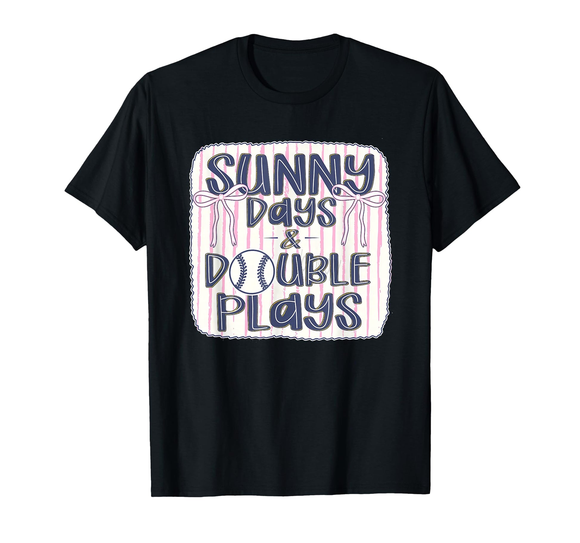 Sunny Days And Double Plays Baseball T-Shirt - Trendy Graphic Unisex - T-Shirt, Sweatshirt, Hoodie