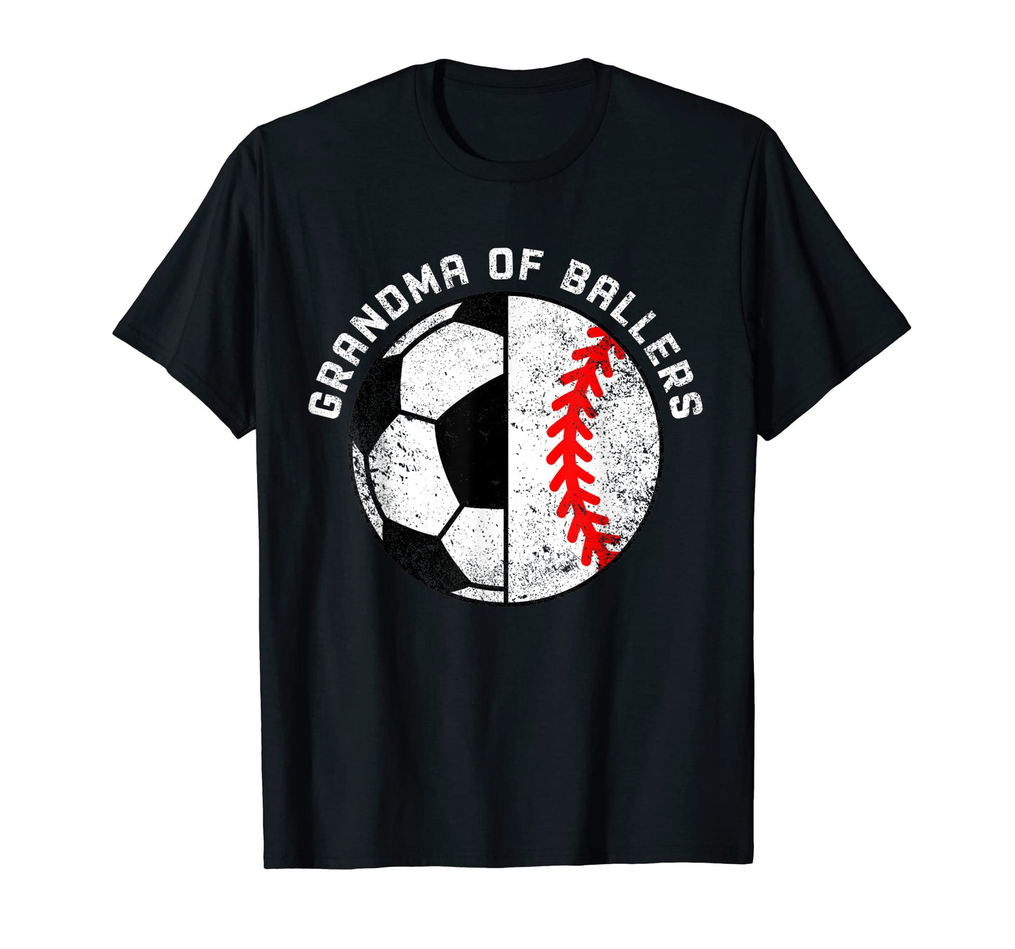 Grandma Ballers Funny Soccer Baseball T-Shirt - Novelty Apparel for Adults - T-Shirt, Sweatshirt, Hoodie