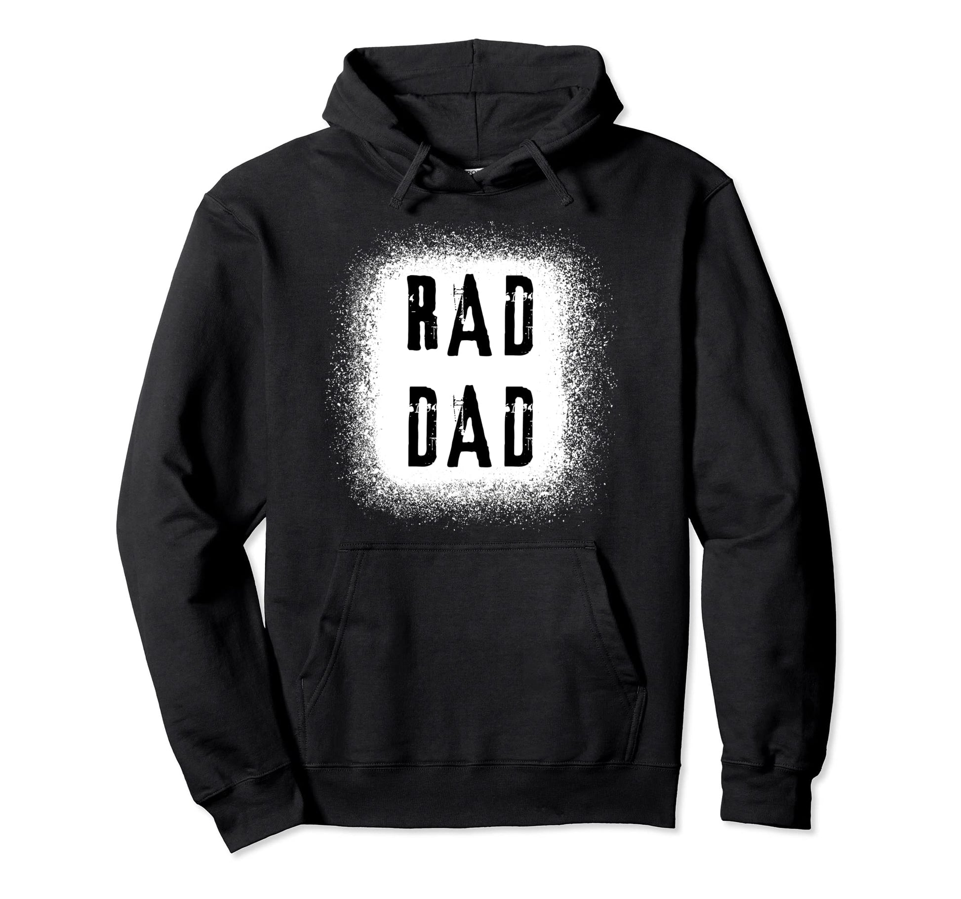 Rad Dad Bleached Fathers Day Dads Hoodie - Streetwear Style for Adults - T-Shirt, Sweatshirt, Hoodie