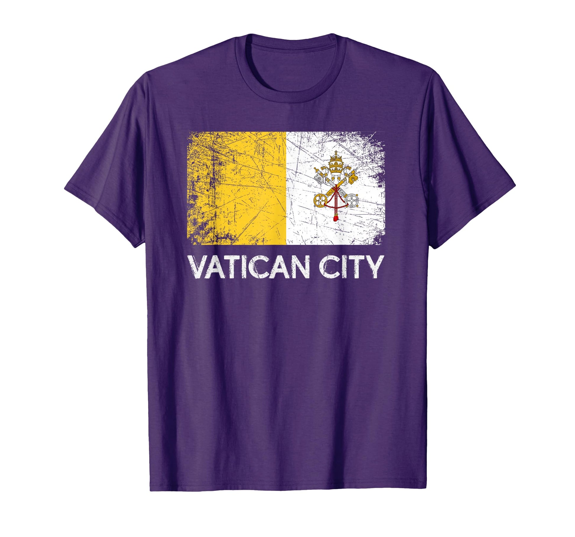 Vatican Flag Made Vatican Gift T-Shirt - Casual Everyday Wear Men Women - T-Shirt, Sweatshirt, Hoodie