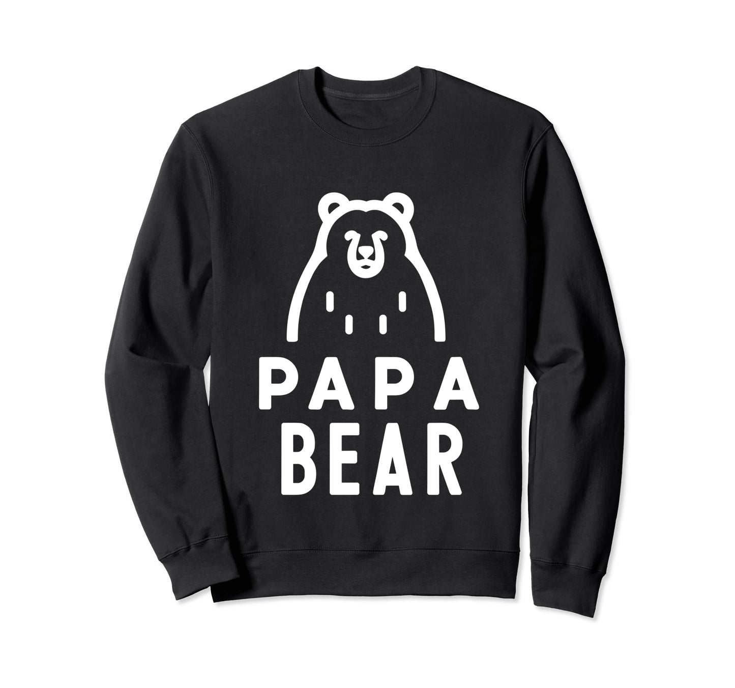 Papa Bear Proud Dad Husband Uncle Sweatshirt - Custom Art Print for Adults - T-Shirt, Sweatshirt, Hoodie