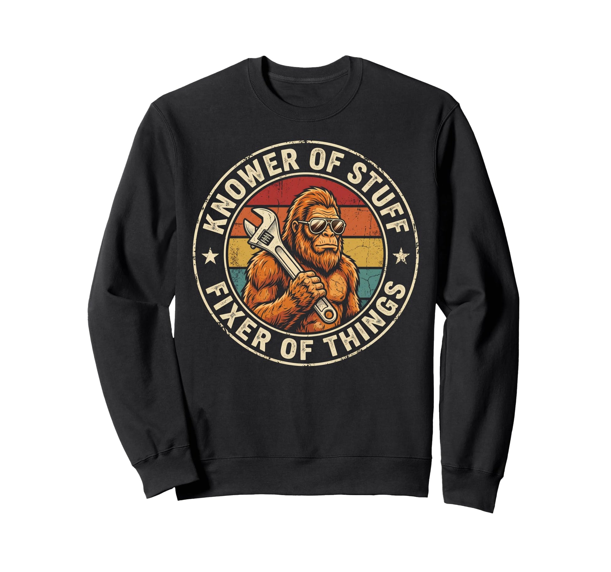 Knower Stuff Fixer Things Mechanic Sweatshirt - Trendy Graphic for Adults - T-Shirt, Sweatshirt, Hoodie