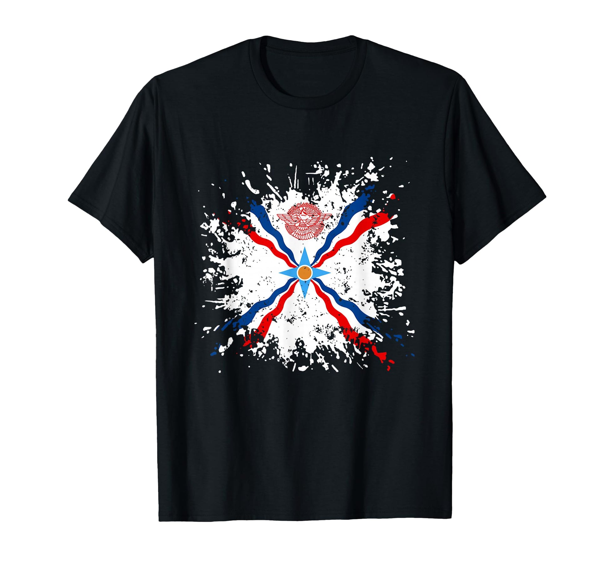 Assyrian Ashur Flag Ashur Emblem Suryoyo T-Shirt - Trendy Graphic Unisex - T-Shirt, Sweatshirt, Hoodie