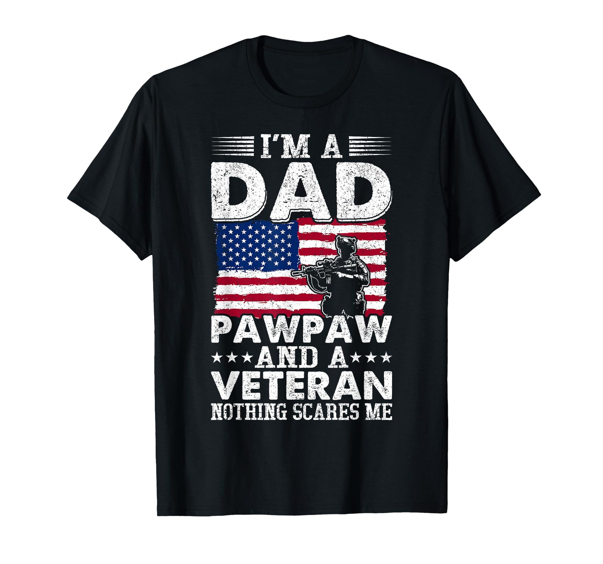 Patriotic Dad Veteran Fathers Day T-Shirt - Trendy Graphic Unisex - T-Shirt, Sweatshirt, Hoodie