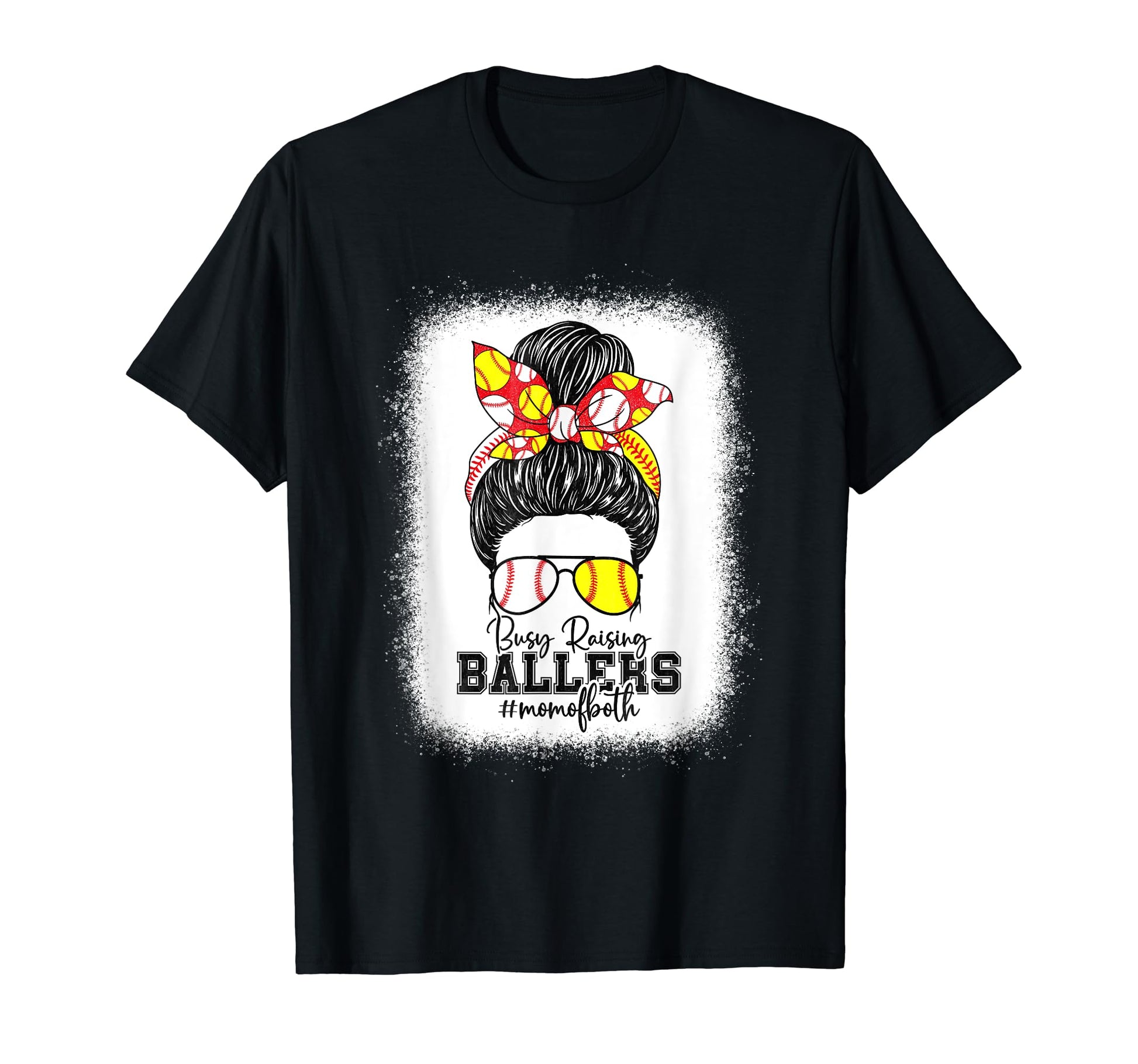 Busy Raising Ballers Softball Funny T-Shirt - Streetwear Style for Adults - T-Shirt, Sweatshirt, Hoodie