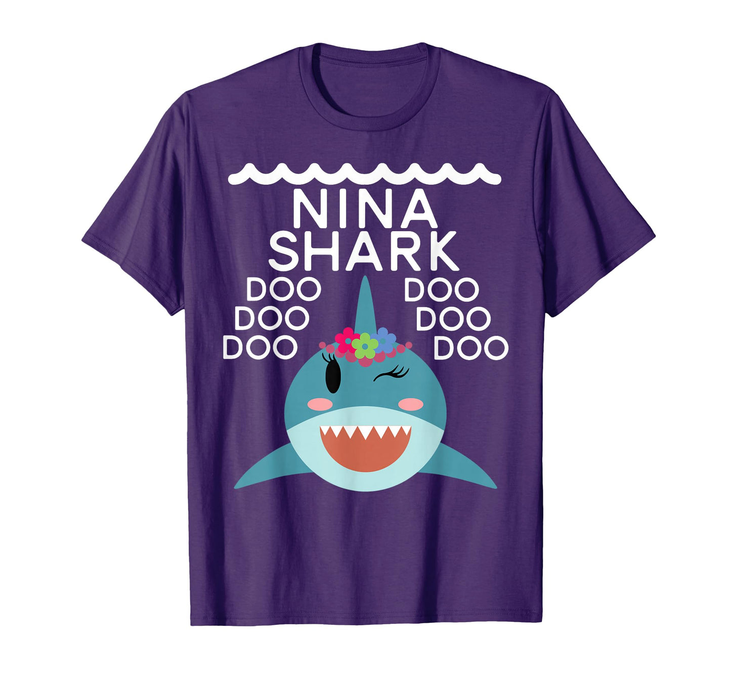 Nina Shark Matching Family Shirts Shark T-Shirt - Novelty Apparel Unisex - T-Shirt, Sweatshirt, Hoodie