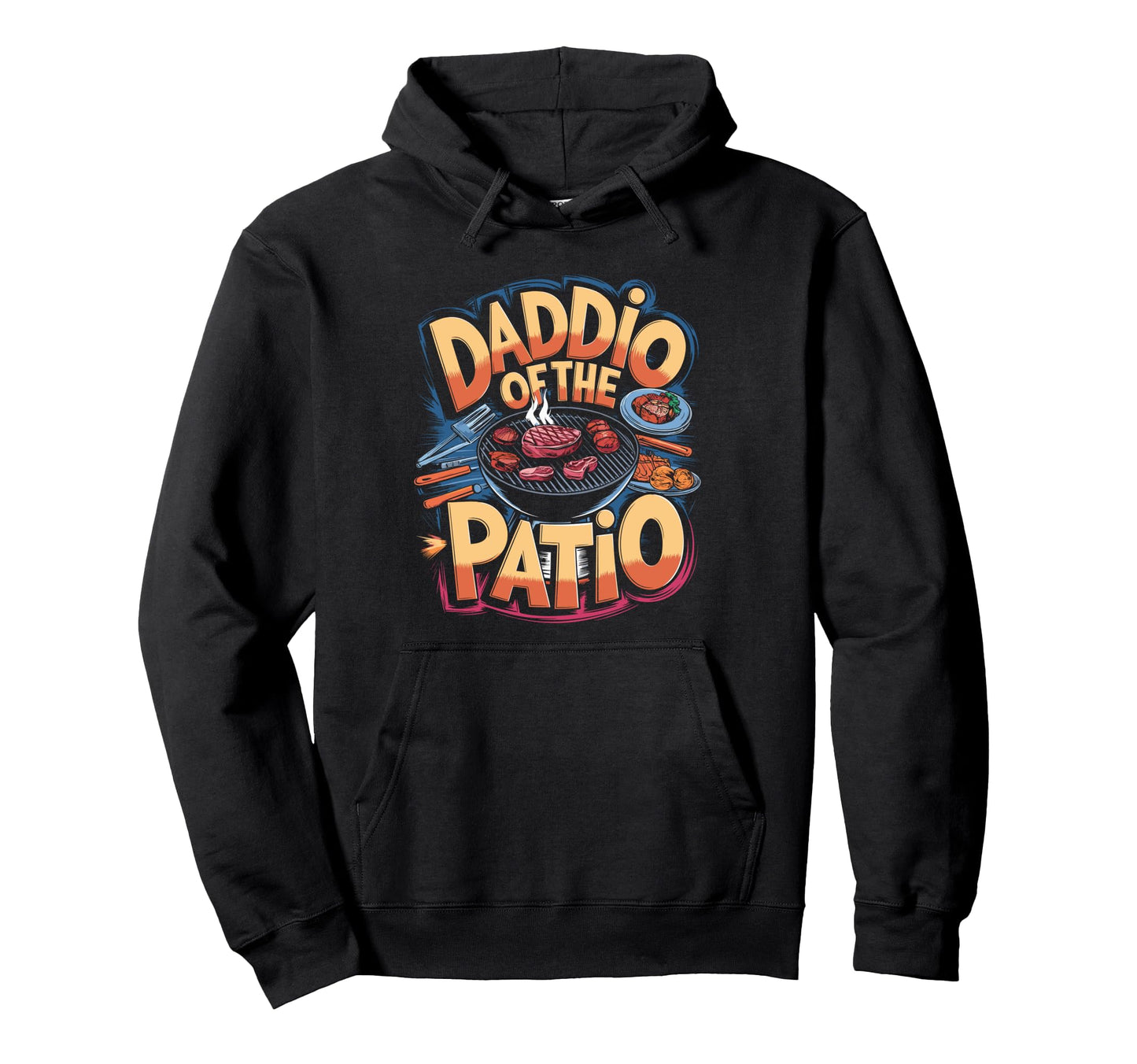 Grill Dad Backyard Chef Hoodie - Graphic Print for Adults - T-Shirt, Sweatshirt, Hoodie
