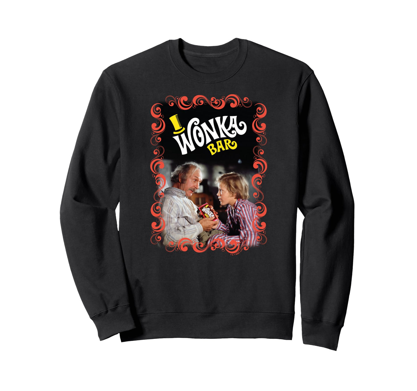 Willy Wonka Chocolate Factory Sweatshirt - Trendy Graphic for Adults - T-Shirt, Sweatshirt, Hoodie