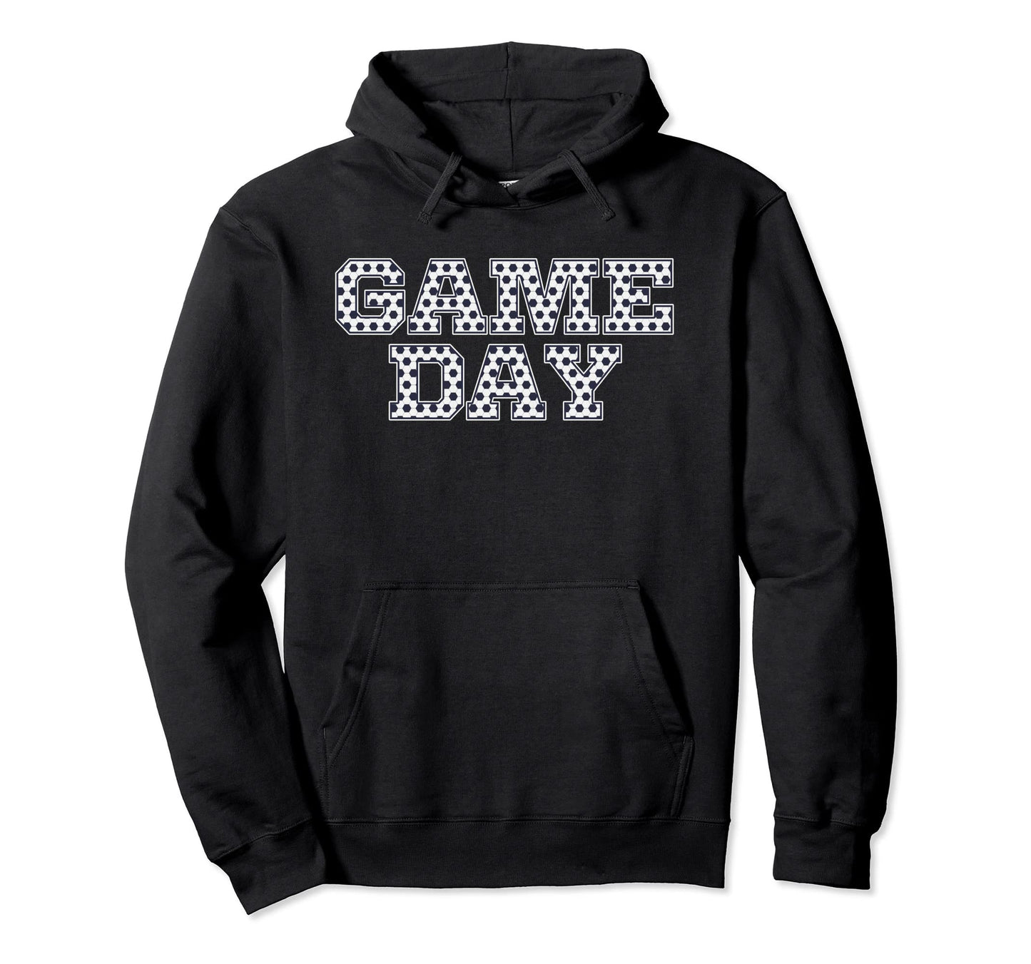 Game Day Soccer Pattern Blue Sports Hoodie - Minimalist Print Men Women - T-Shirt, Sweatshirt, Hoodie