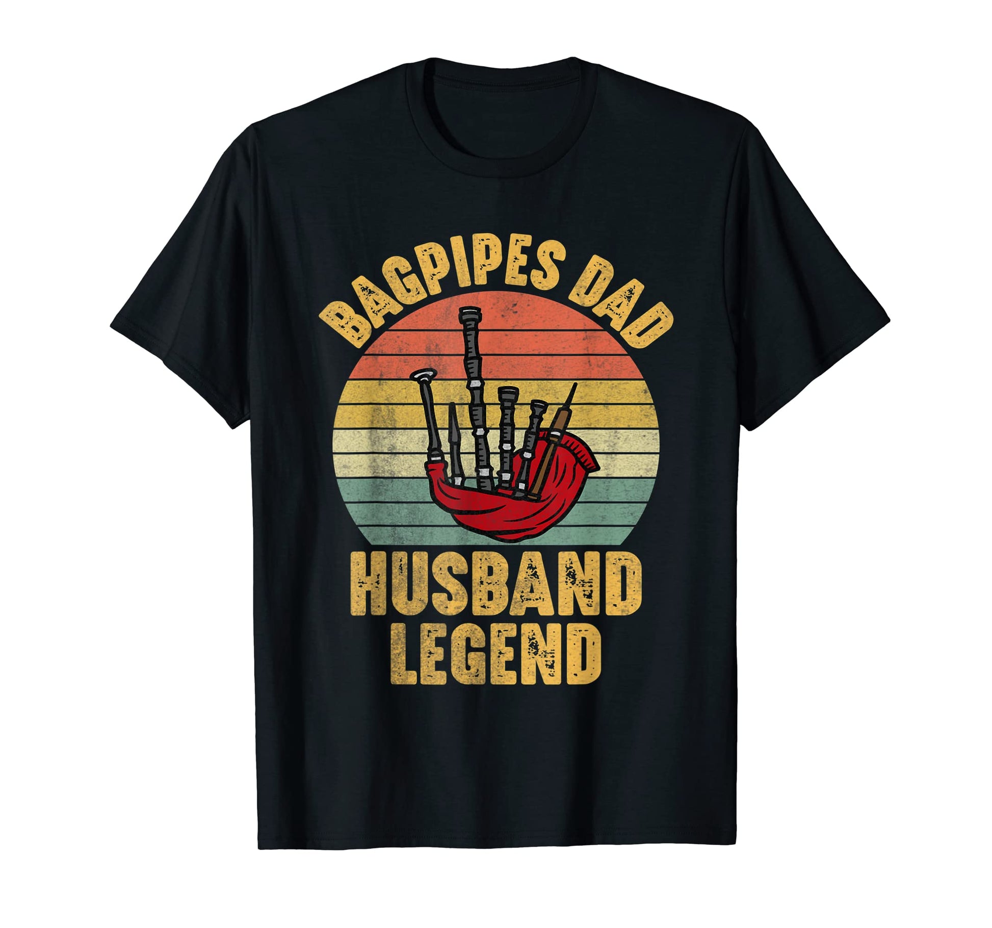 Mens Bagpipes Player Funny Husband T-Shirt - Fun Novelty Design for Adults - T-Shirt, Sweatshirt, Hoodie