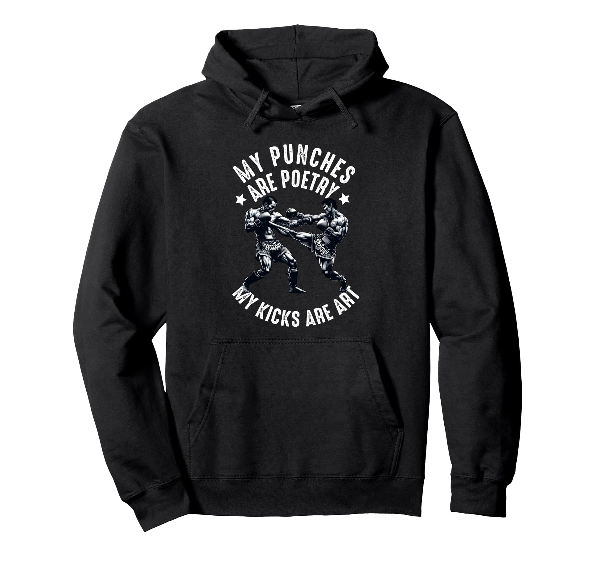 Muay Thai Fighter Dad Thai Kickboxing Hoodie - Novelty Apparel for Adults - T-Shirt, Sweatshirt, Hoodie