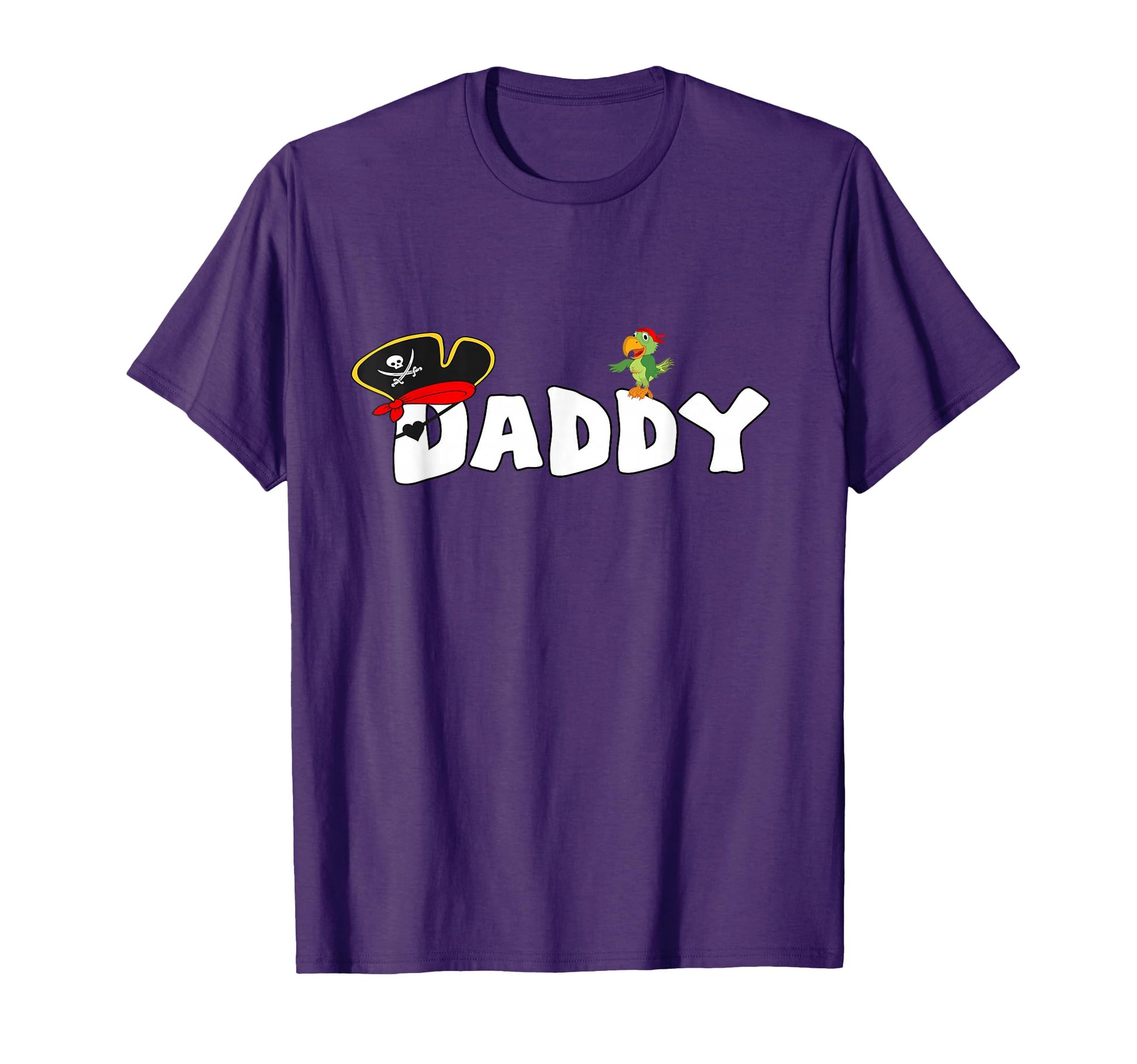 Pirate Daddy Dad Skull Pirates Hat T-Shirt - Fun Novelty Design for Adults - T-Shirt, Sweatshirt, Hoodie