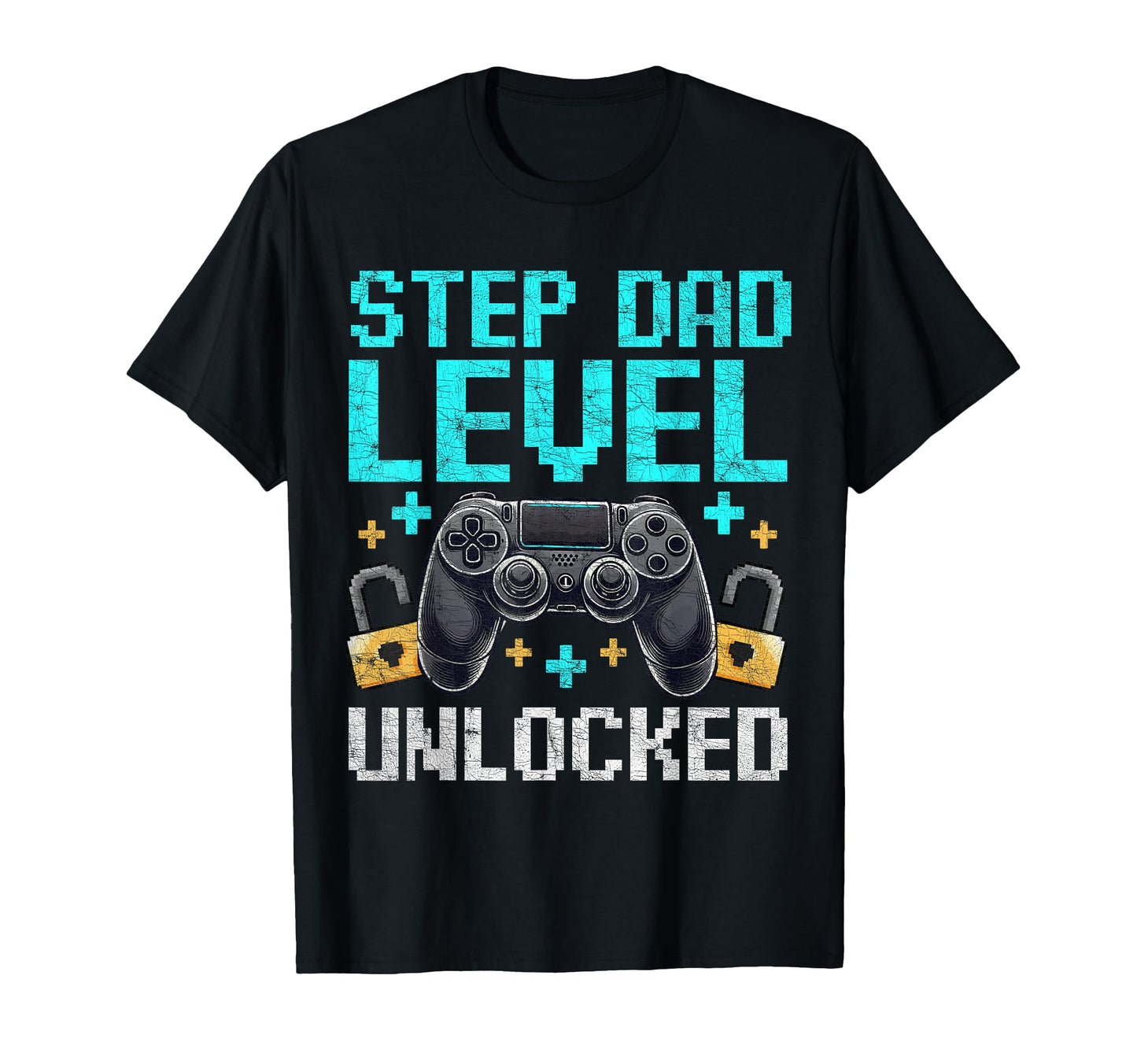 Gamer Stepdad Fathers Day Step Dad T-Shirt - Minimalist Print Men Women - T-Shirt, Sweatshirt, Hoodie
