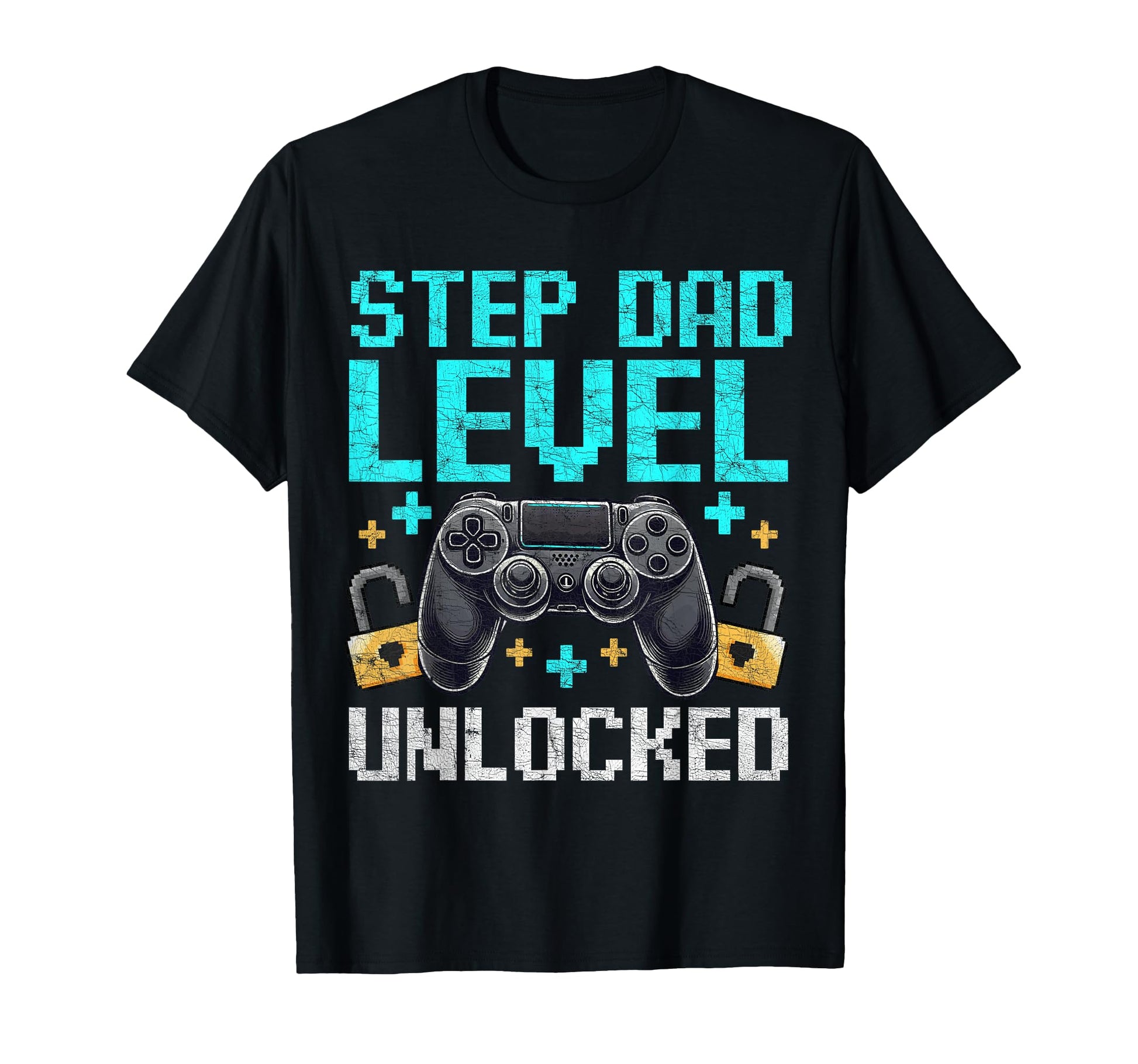 Gamer Stepdad Fathers Day Step Dad T-Shirt - Minimalist Print Men Women - T-Shirt, Sweatshirt, Hoodie
