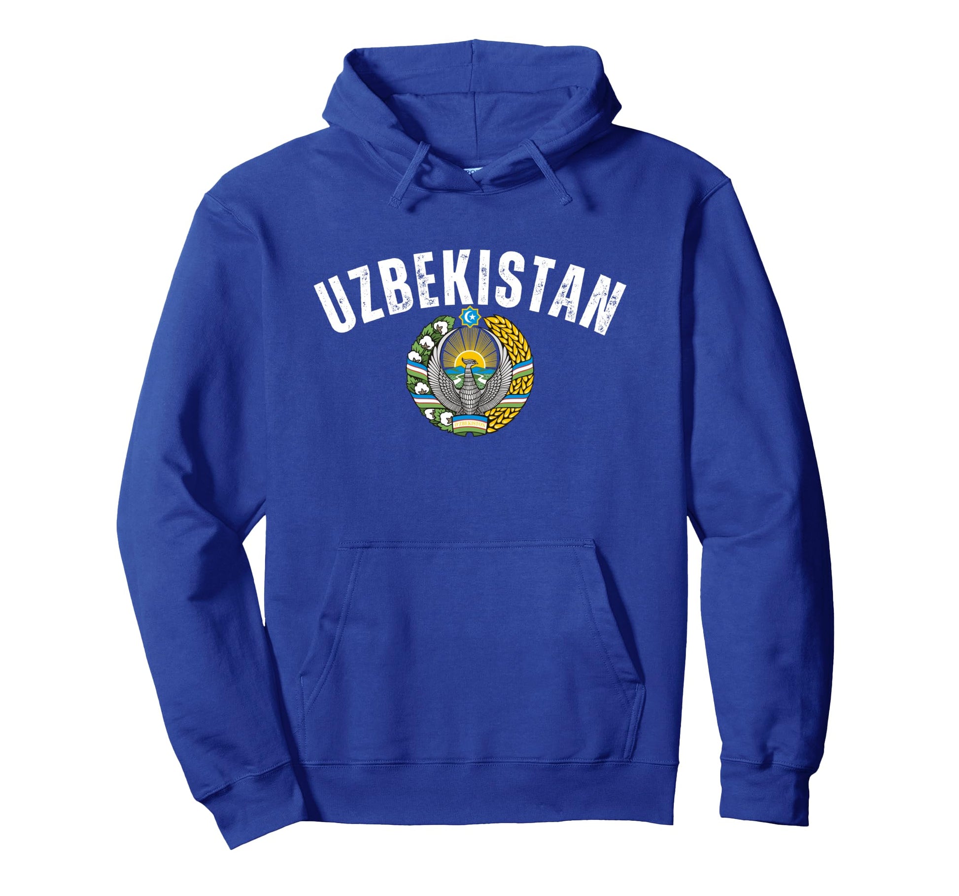 Uzbekistan Pride Emblem Soccer Fan Hoodie - Minimalist Print Men Women - T-Shirt, Sweatshirt, Hoodie