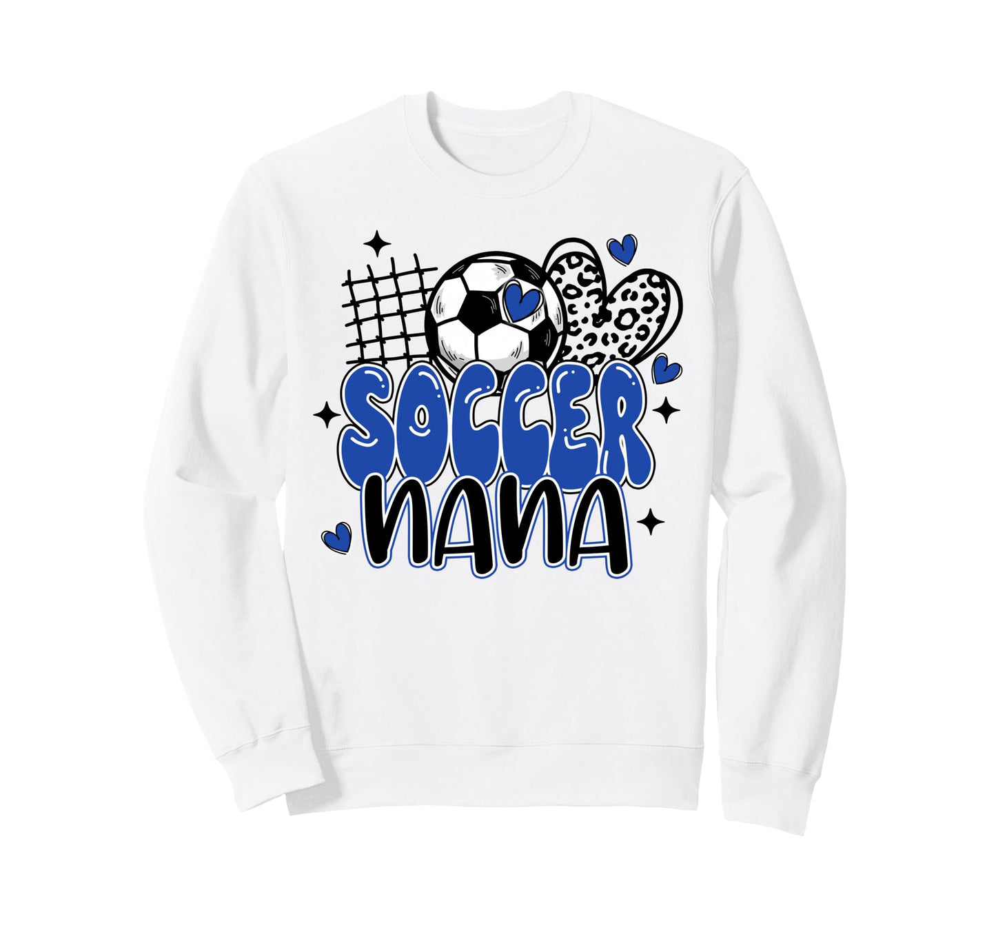 Soccer Nana Leopard Funny Soccer Sweatshirt - Custom Art Print Men Women - T-Shirt, Sweatshirt, Hoodie