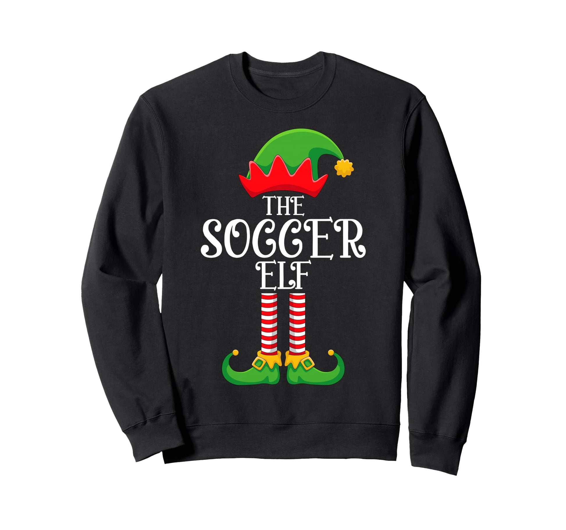 Soccer Elf Family Matching Funny Love Sweatshirt - Unique Graphic Unisex - T-Shirt, Sweatshirt, Hoodie