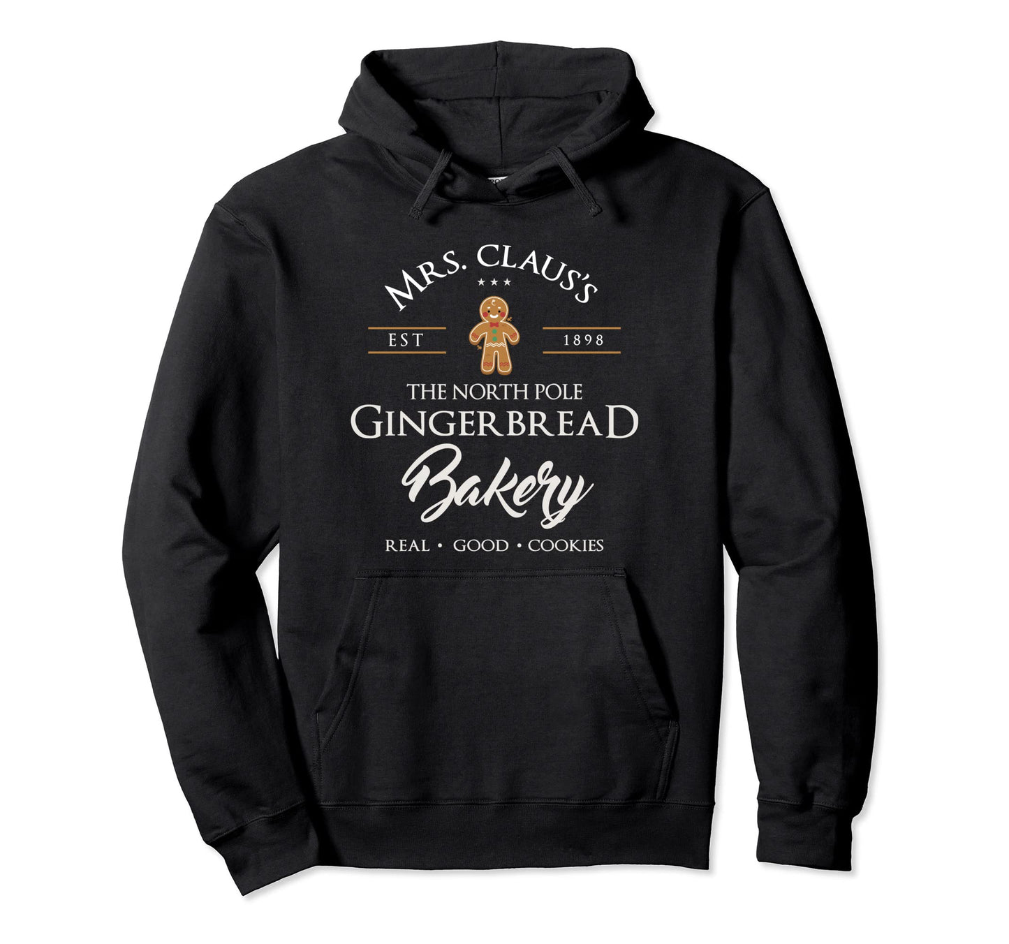 Mrs Claus Gingerbread Baking Any Family Hoodie - Graphic Print Men Women - T-Shirt, Sweatshirt, Hoodie