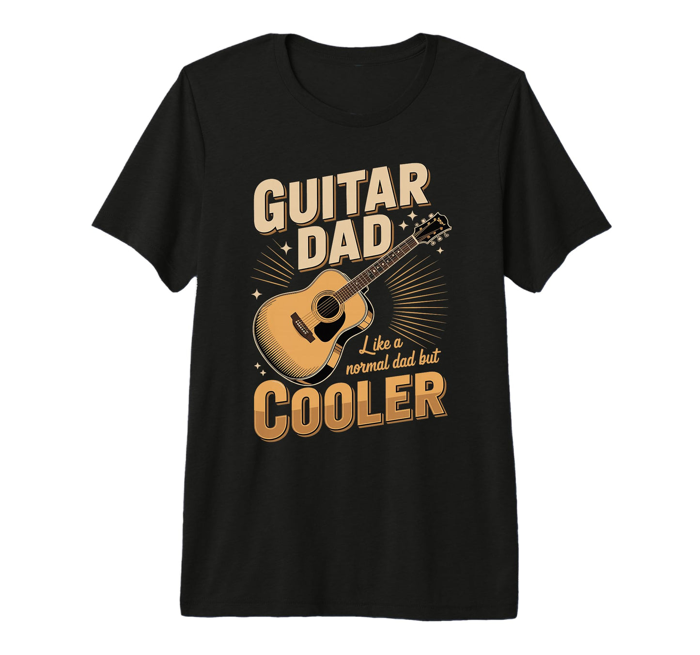 Mens Guitar Dad Like Normal Dad T-Shirt - Casual Everyday Wear Men Women - T-Shirt, Sweatshirt, Hoodie
