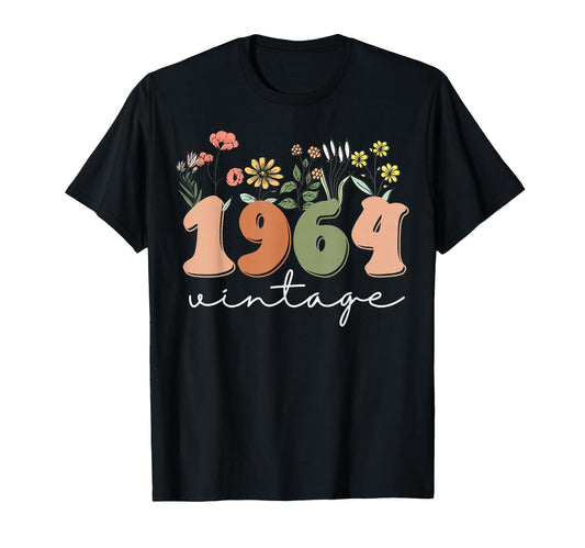 60 Years Old 1964 60Th Birthday T-Shirt - Aesthetic Graphic for Adults - T-Shirt, Sweatshirt, Hoodie