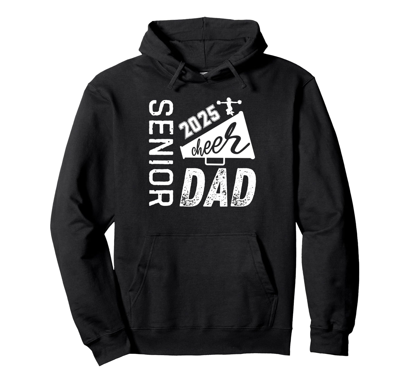Senior Cheer Dad Class 2025 Proud Hoodie - Minimalist Print for Adults - T-Shirt, Sweatshirt, Hoodie