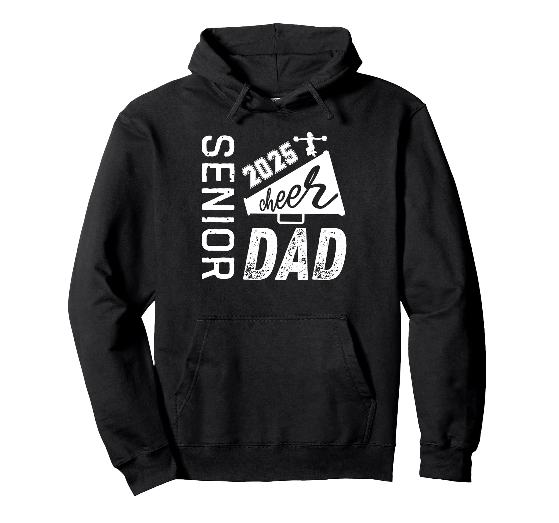 Senior Cheer Dad Class 2025 Proud Hoodie - Minimalist Print for Adults - T-Shirt, Sweatshirt, Hoodie