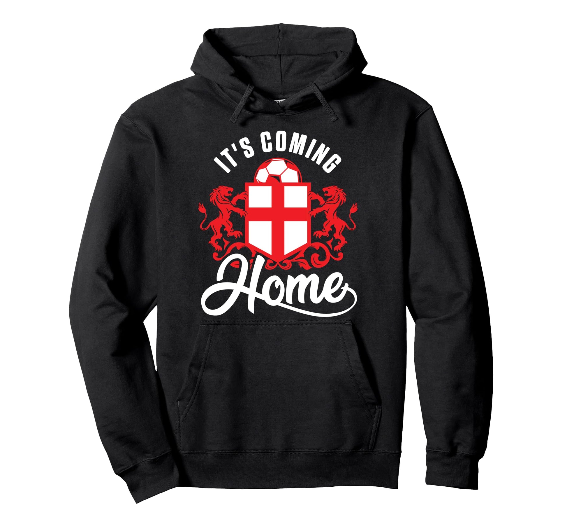 Football Player Coming Home England Flag Hoodie - Custom Art Print Unisex - T-Shirt, Sweatshirt, Hoodie