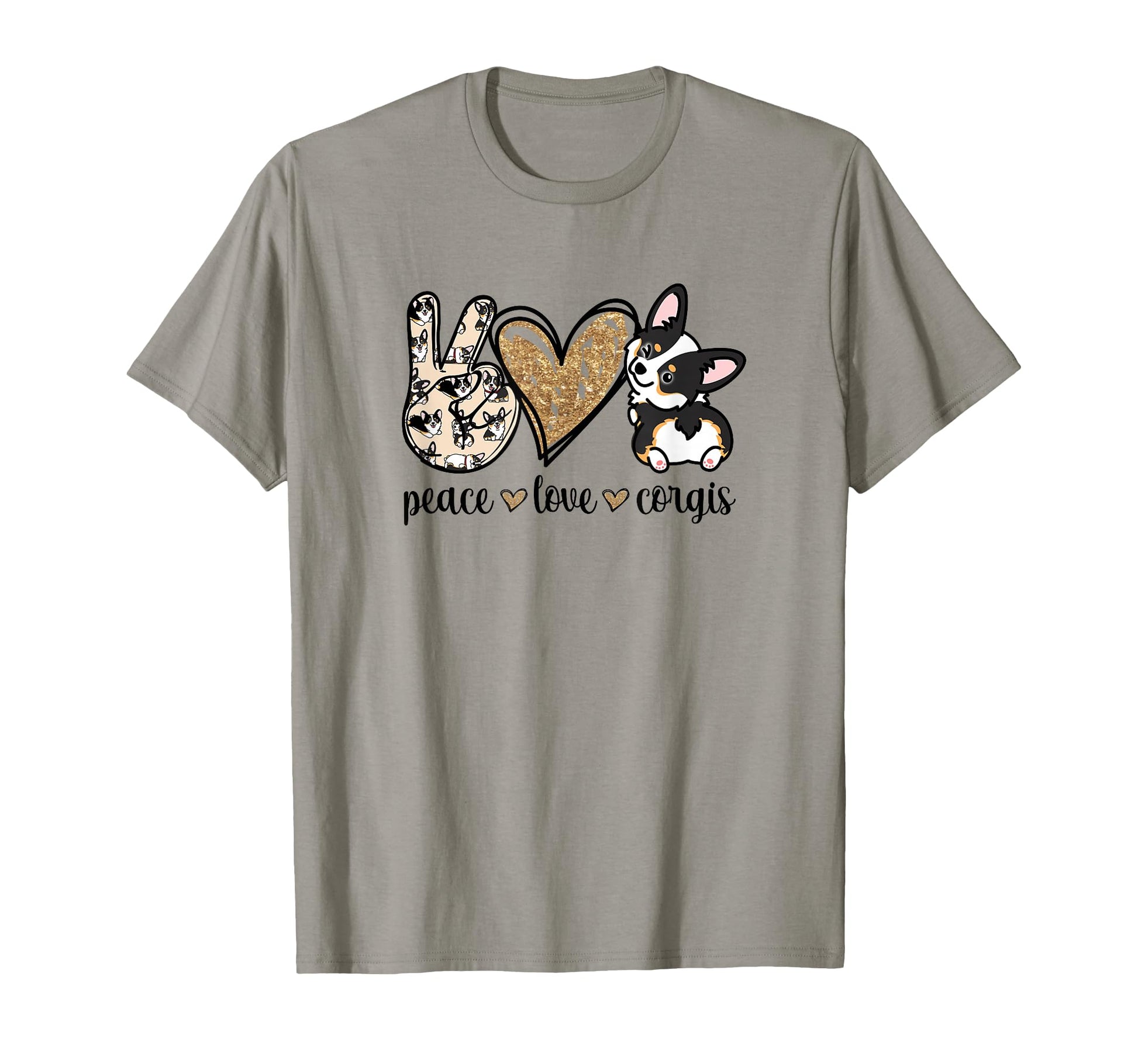 Womens Funny Peace Love Black Tricolor T-Shirt - Unique Graphic Men Women - T-Shirt, Sweatshirt, Hoodie